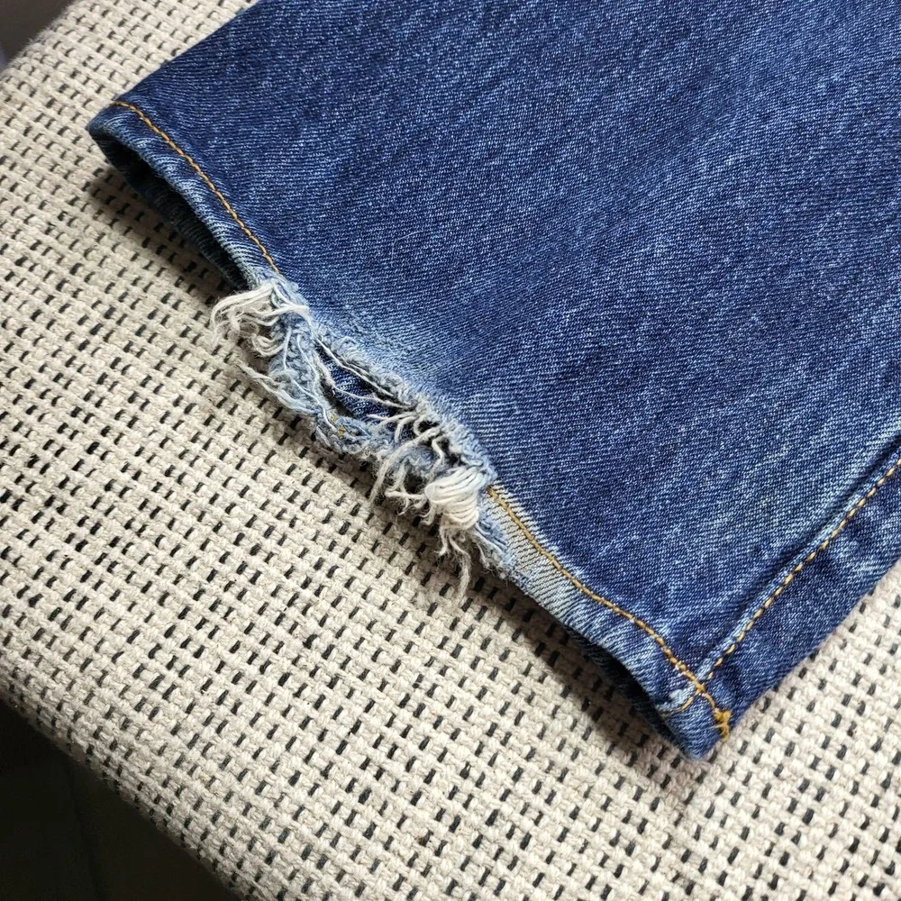 Levis 501 Jeans Mens 36x30‎ Blue Medium Wash Button Fly Straight Leg Denim Pants